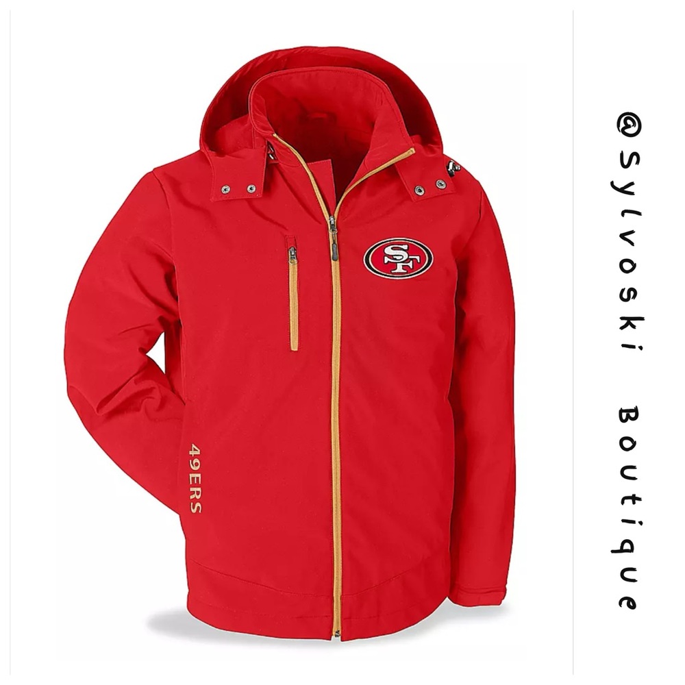 🔥San Francisco 49ers, NFL Soft Shell Coat -NWT - Picture 1 of 6